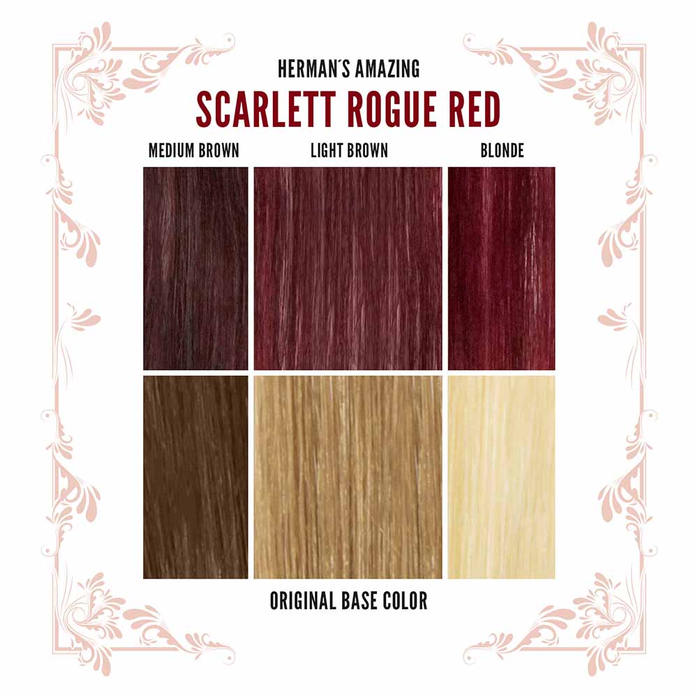Hermans Amazing Haircolor - Scarlett Rouge Red Coloration semi permanente - Marron